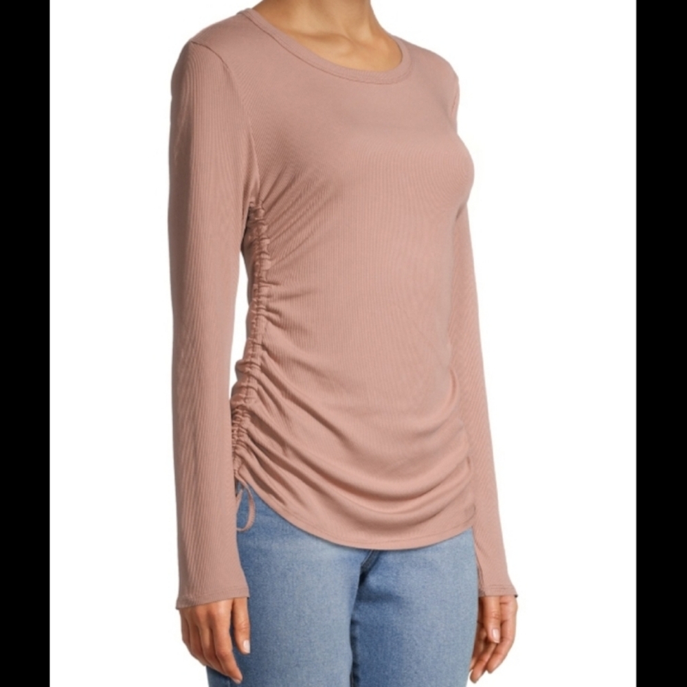 Long Sleeve Top with Ruched Sides